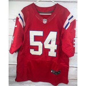 Nike New England Patriots Tedy Bruschi 54 Red Throwback Jersey Mens 44 On Field‎